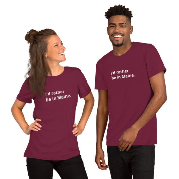 I'd Rather be in Maine - Short-Sleeve Tee - Image 5