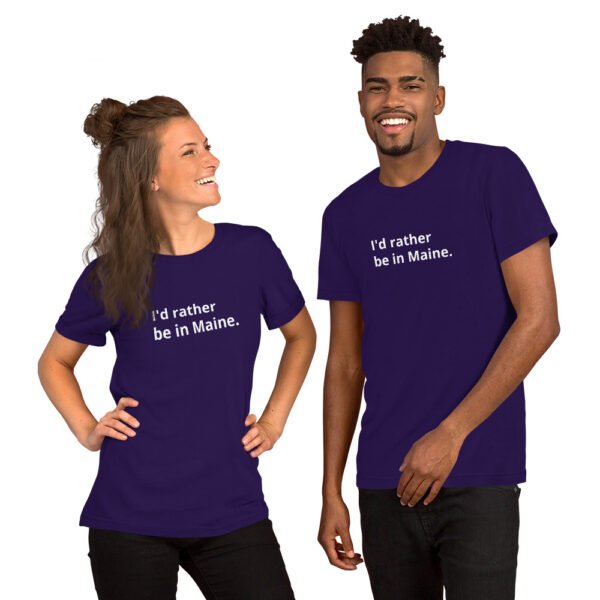 I'd Rather be in Maine - Short-Sleeve Tee - Image 3