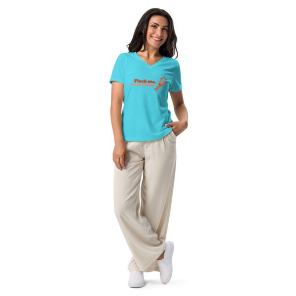 Pinch Me, I'm in Maine - Women’s Relaxed V-neck Tee - Image 4